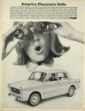 1965 Fiat 1100D Sedan Ad ~ America Discovers Italia