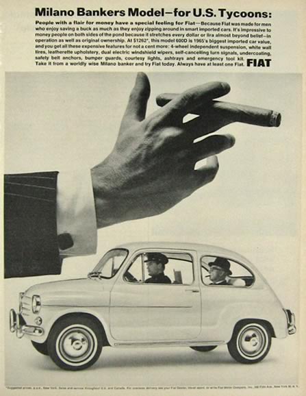 RARE FIAT Original 1970's Magazine Advert #3 