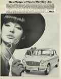 1964 Fiat 4-Door Sedan Ad ~ How Vulgar to Mention Lira