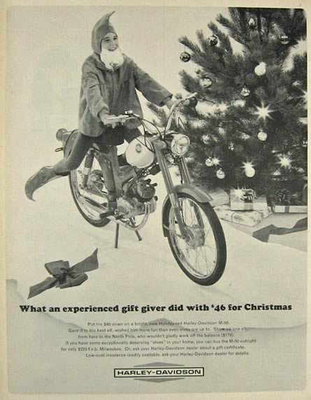 1964 Vintage Harley Davidson M-50 Motorcycle Ad