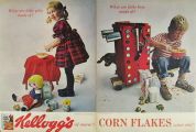 1964 Kellogg's Corn Flakes Ad ~ What Are Little Girls & Boys Made Of?