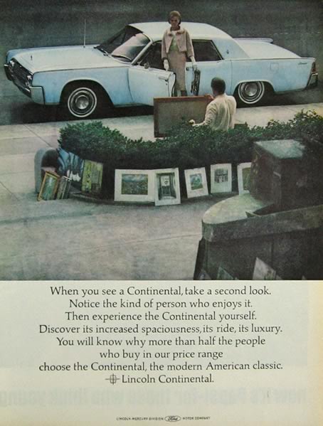 1964 Lincoln Continental Ad