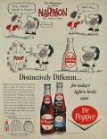 1964 Dr. Pepper Ad ~ Johnny Hart, Harmon Comic
