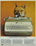 1964 Smith Corona Typewriter Ad ~ Quick Brown Fox