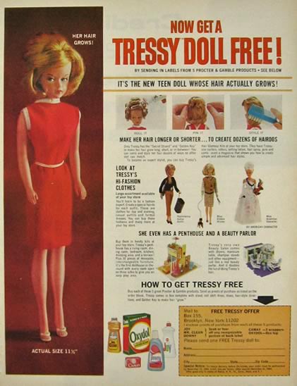 vintage tressy doll