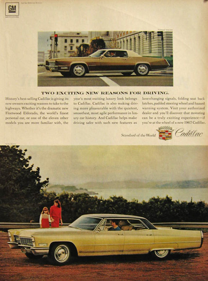 1967 Cadillac Ad ~ Fleetwood Eldorado & DeVille