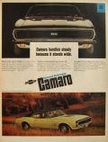 1967 Chevy Camaro SS Sport Coupe Ad ~ Handles Steady
