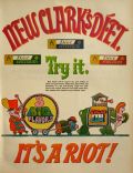 1967 Clark's Chewing Gum Ad ~ Vintage Retro Pop Art