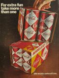 1967 Coca Cola Coke Ad ~ Vintage 6-Pack