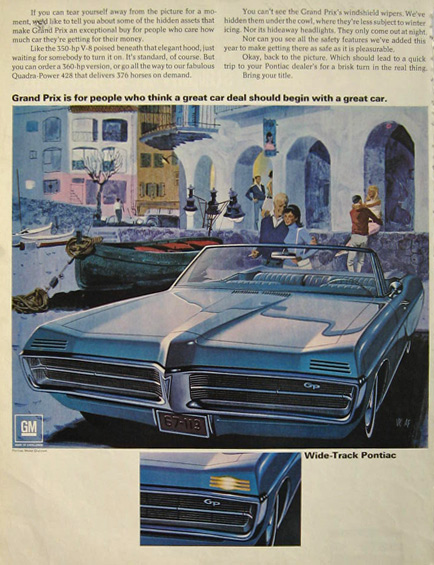 1967 Pontiac Grand Prix Ad ~ VK/AF