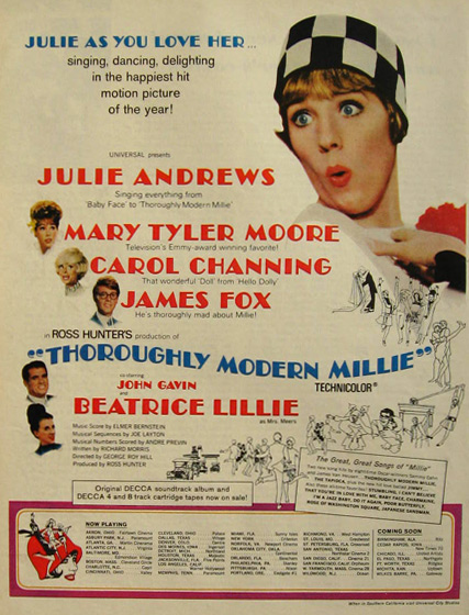 1967 Thoroughly Modern Millie Movie Ad