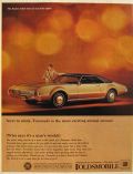 1967 Oldsmobile Toronado Ad ~ Next to Mink