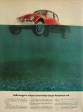 1967 VW Volkswagen Beetle Ad ~ Keeps Dampness Out