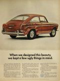 1967 VW Volkswagen Fastback Sedan Ad ~ A Few Ugly Things