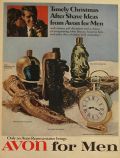 1968 Avon for Men Ad ~ Gift Decanters