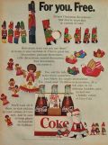 1968 Coke Coca Cola Ad ~ Free Christmas Decorations