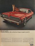 1968 Mercury Cougar Ad ~ European Elegance