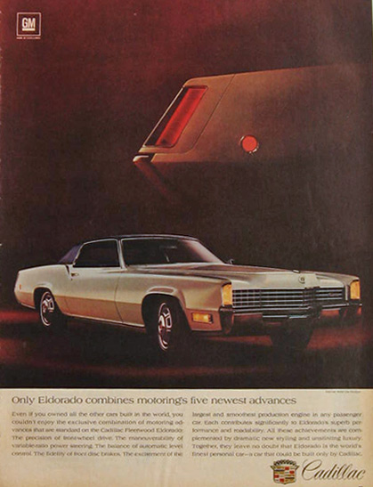 1968 Cadillac Eldorado Ad