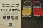 1968 GM Pontiac Firebird & Camaro Ad
