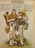 1968 Portugese Airways Ad ~ Edward Sorel Vacation Couple