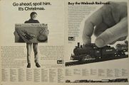 1968 Revell Nassau Hi-Bank Raceway & Wabash Railroad Ad