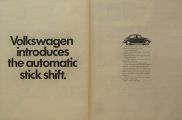 1968 VW Volkswagen Beetle Ad ~ Introducing Automatic Stick Shift