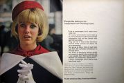 1969 American Airlines Vintage Ad ~ Ground Hostess Carol Tate, Dallas