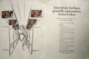 1967 American Airlines Astro-Color Vintage Ad ~ Charles Saxon