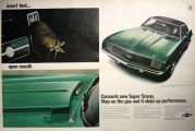 1969 Chevy Camaro SS Coupe Super Scoop Vintage Ad