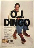 1978 Dingo Boots Vintage Ad ~ O.J. Simpson