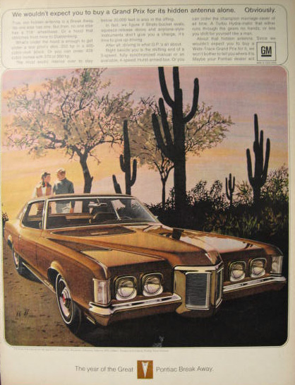 1969 Pontiac Grand Prix ~ VK/AF Art ~ Hidden Antenna