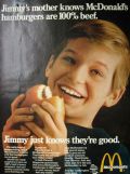 1969 McDonalds Hamburgers Vintage Ad