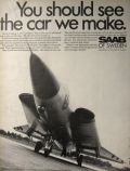 1969 Saab of Sweden Ad ~ Draken Fighter Aircraft