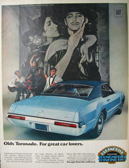 1969 Oldsmobile Toronado Ad ~ For Great Car Lovers