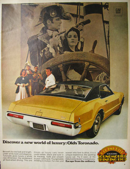 1969 Oldsmobile Toronado Ad