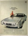 1969 Oldsmobile Toronado Ad ~ What Does Toronado Offer a Lady?
