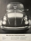 1969 Volkswagen Beetle Ad ~ Starts to Look Beautiful