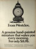1969 Westclox Neuchatel Alarm Clock Vintage Ad