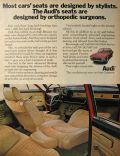 1970 Vintage Audi Car Ad ~ Seats Designed by Orthopedic Surgeons