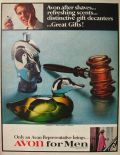 1967 Vintage Avon for Men Ad ~ Tribute, Mallard, Gavel