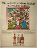 1968 Bellows Gin, Bourbon, Partner's Choice Whiskey Ad