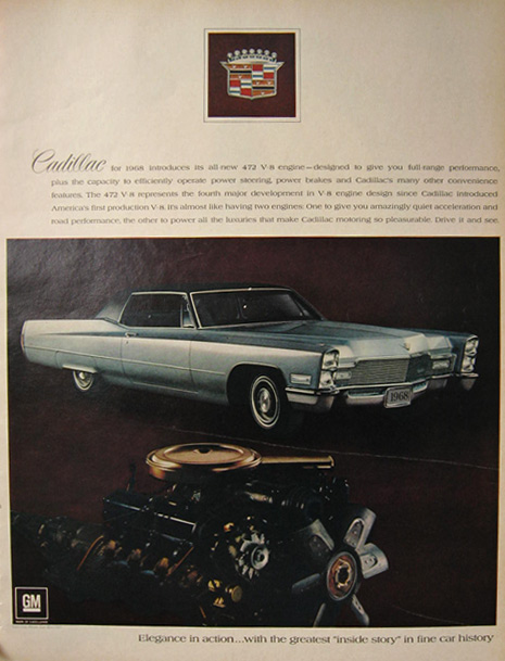 1968 Cadillac Ad ~ Elegance in Action