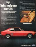 1970 Mercury Capri Sport Coupe Ad
