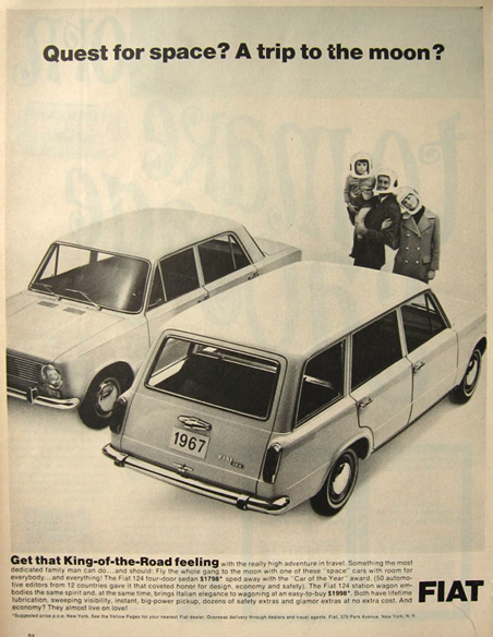 1967 Fiat 124 Sedan and Wagon Ad