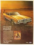 1972 Vintage Ford LTD Ad ~ Quiet Ride
