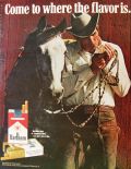 1971 Vintage Marlboro Cigarettes Ad ~ Marlboro Man