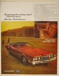 1972 Ford Thunderbird Ad ~ Being A Legend