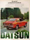 1972 Datsun 1200 Sport Coupe Ad ~ Mini Muscle Car