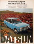 1972 Datsun 1200 Sedan Ad ~ Price On Its Sleeve