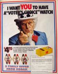 1972 Kodak Film Ad ~ Uncle Sam, Voter's Choice Watch Offer